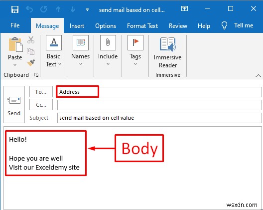 Automatically Send Emails from Excel Based on Cell Content (2 Methods)