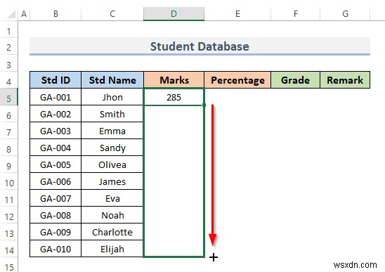 How to Create Student Database in Excel (With Easy Steps)