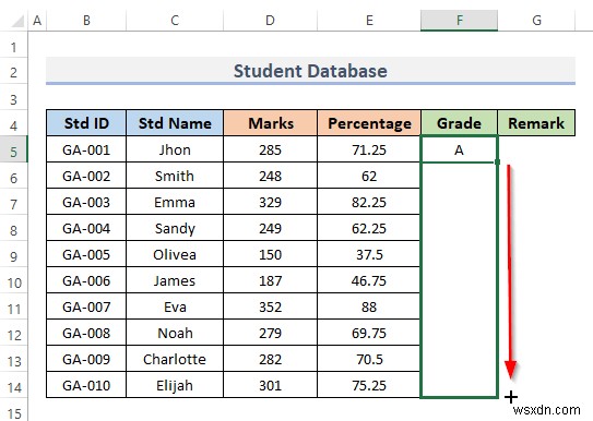 How to Create Student Database in Excel (With Easy Steps)