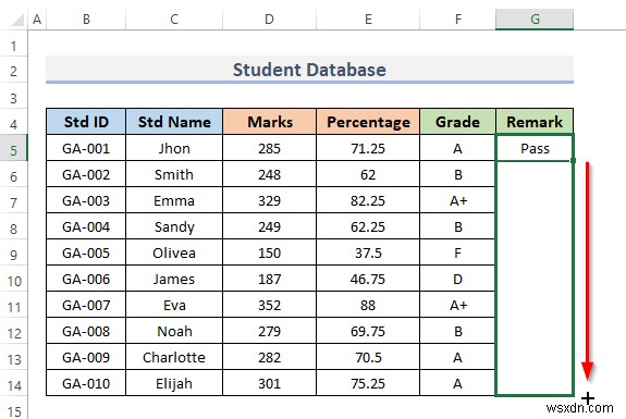 How to Create Student Database in Excel (With Easy Steps)