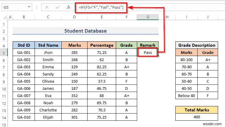 How to Create Student Database in Excel (With Easy Steps)