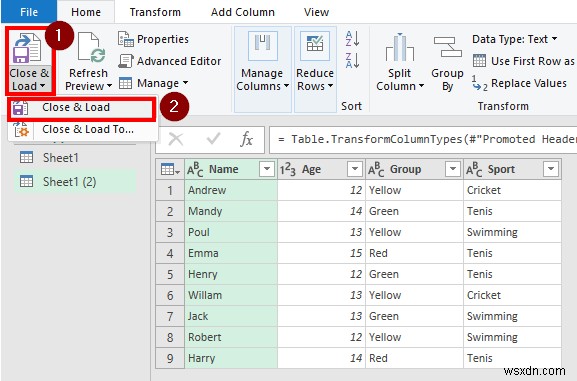How to Get and Transform Data in Excel (4 Suitable Examples)