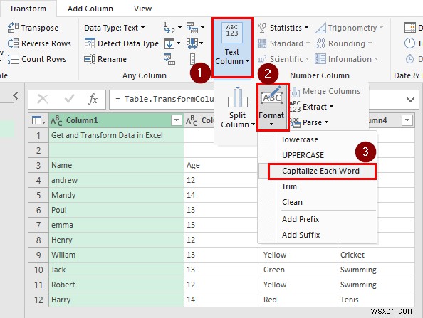 How to Get and Transform Data in Excel (4 Suitable Examples)