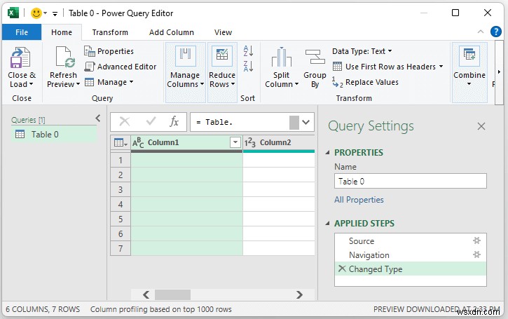 Difference Between Load and Transform Data in Excel