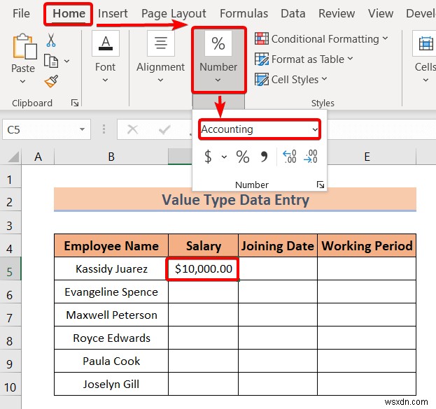 Types of Data Entry in Excel (A Quick Overview)