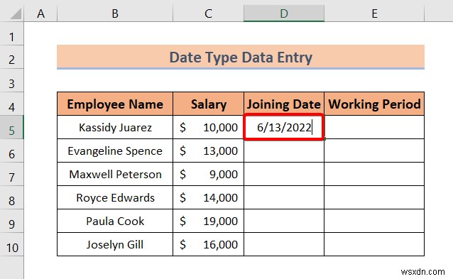 Types of Data Entry in Excel (A Quick Overview)