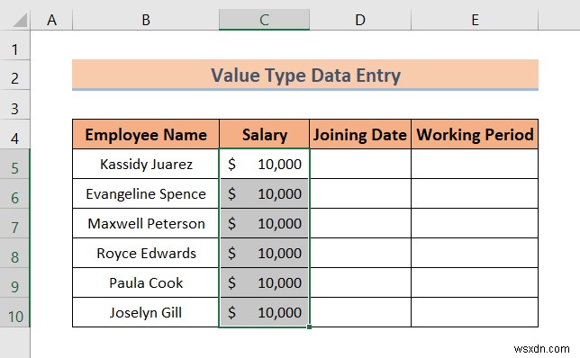 Types of Data Entry in Excel (A Quick Overview)