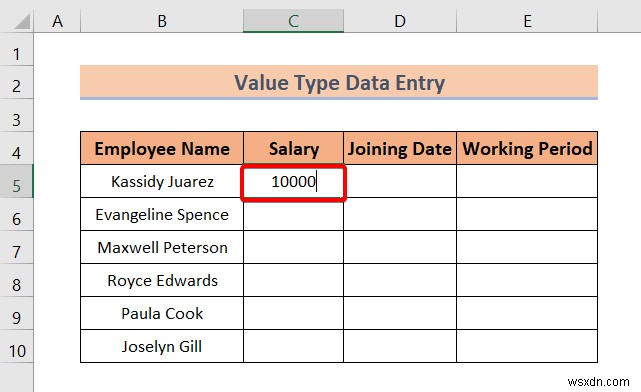 Types of Data Entry in Excel (A Quick Overview)