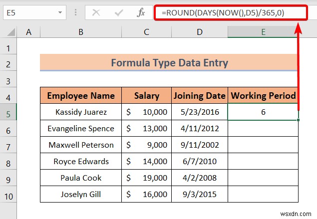Types of Data Entry in Excel (A Quick Overview)