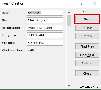 How to Create Data Entry Form in Excel (Step by Step)
