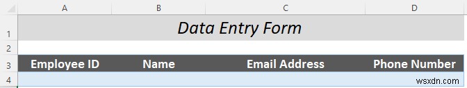 How to Make a Fillable Form in Excel (5 Suitable Examples)