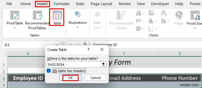 How to Make a Fillable Form in Excel (5 Suitable Examples)