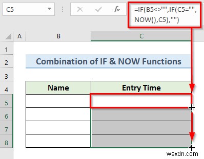 How to Automatically Insert Timestamp Data Entries in Excel (5 Methods)
