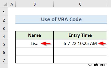 How to Automatically Insert Timestamp Data Entries in Excel (5 Methods)