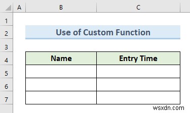 How to Automatically Insert Timestamp Data Entries in Excel (5 Methods)