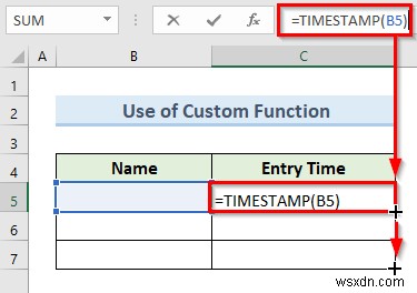 How to Automatically Insert Timestamp Data Entries in Excel (5 Methods)