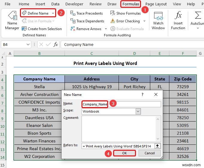 How to Print Avery Labels from Excel (2 Simple Methods)