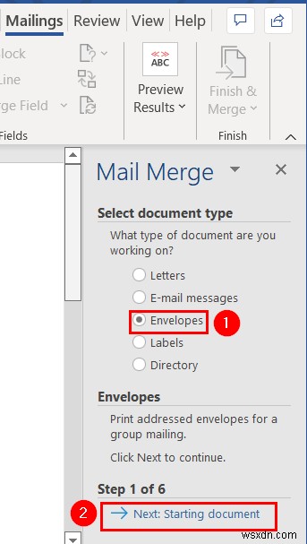 Mail Merge from Excel to Word Envelopes (2 Easy Methods)