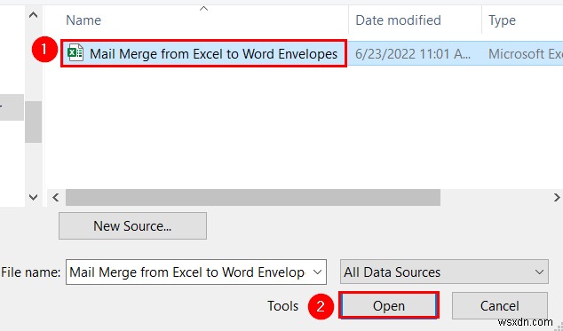 Mail Merge from Excel to Word Envelopes (2 Easy Methods)