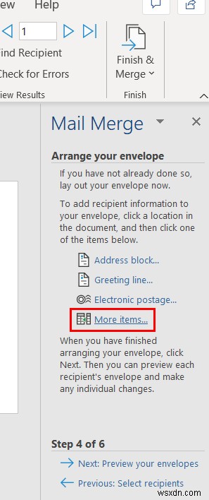 Mail Merge from Excel to Word Envelopes (2 Easy Methods)