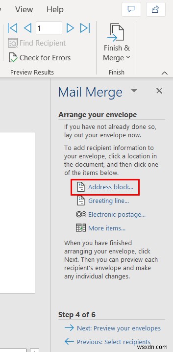 Mail Merge from Excel to Word Envelopes (2 Easy Methods)