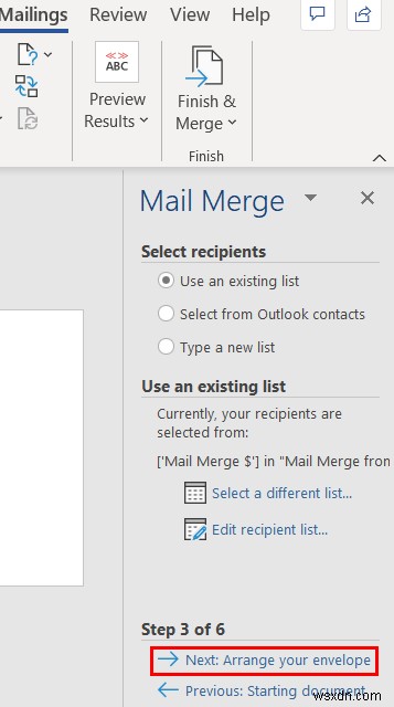 Mail Merge from Excel to Word Envelopes (2 Easy Methods)