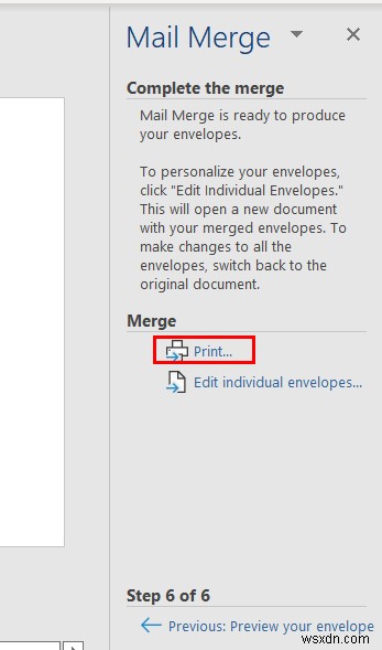Mail Merge from Excel to Word Envelopes (2 Easy Methods)