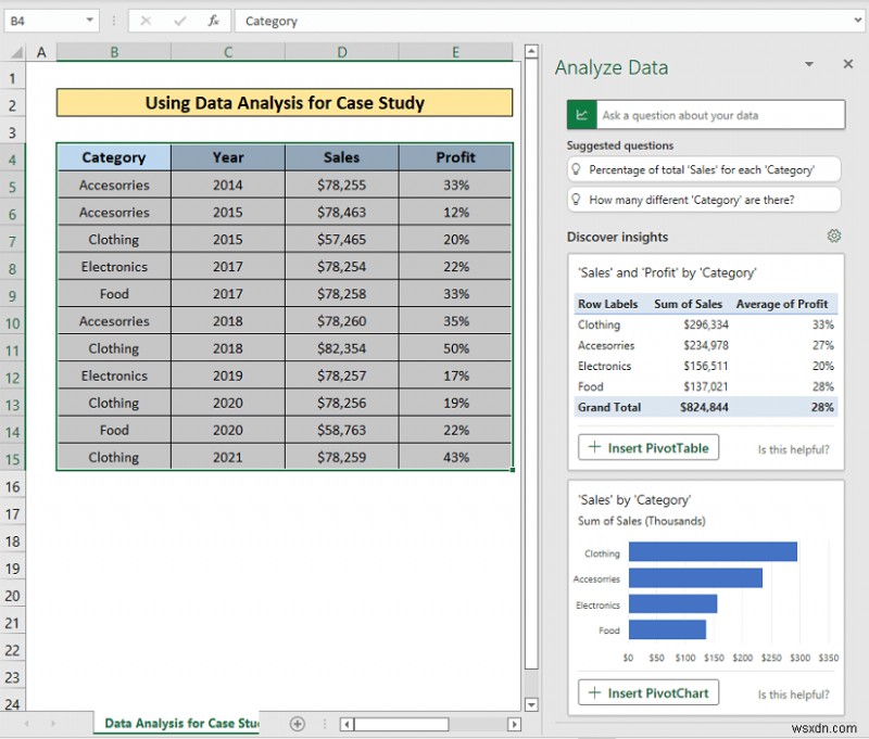 How to Perform Case Study Using Excel Data Analysis
