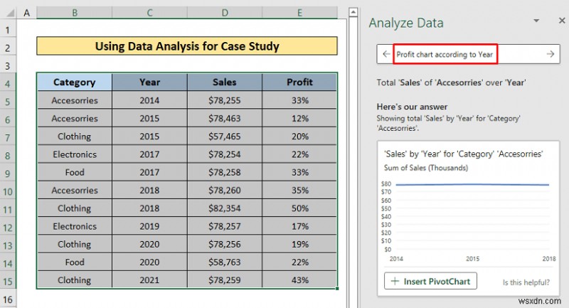 How to Perform Case Study Using Excel Data Analysis
