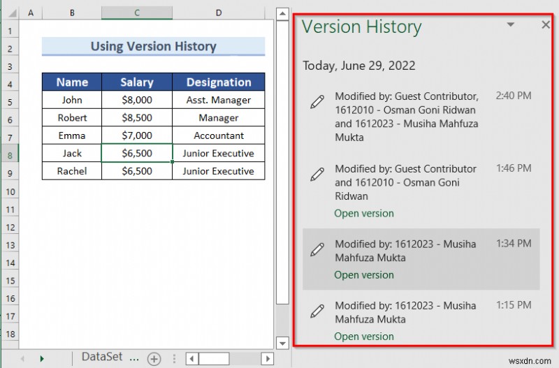 How to See Who Made Changes in Excel (6 Easy Methods)