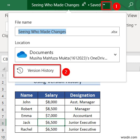How to See Who Made Changes in Excel (6 Easy Methods)