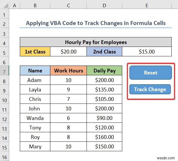 How to Use Formula to Track Cell Changes in Excel (with Easy Steps)