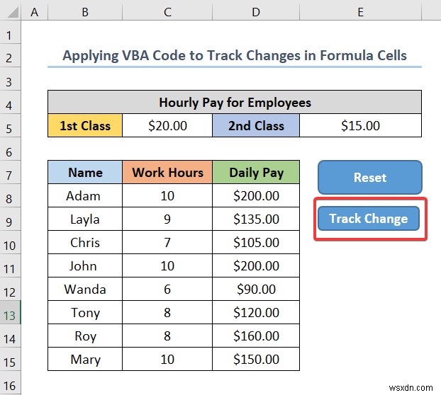 How to Use Formula to Track Cell Changes in Excel (with Easy Steps)