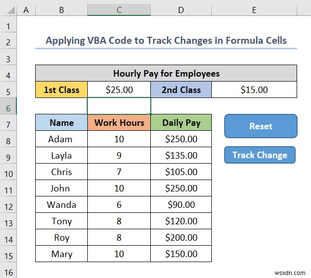 How to Use Formula to Track Cell Changes in Excel (with Easy Steps)