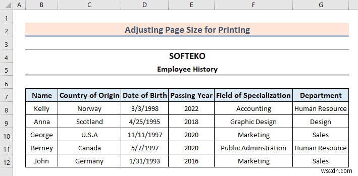 How to Adjust Page Size for Printing in Excel (6 Quick Tricks)