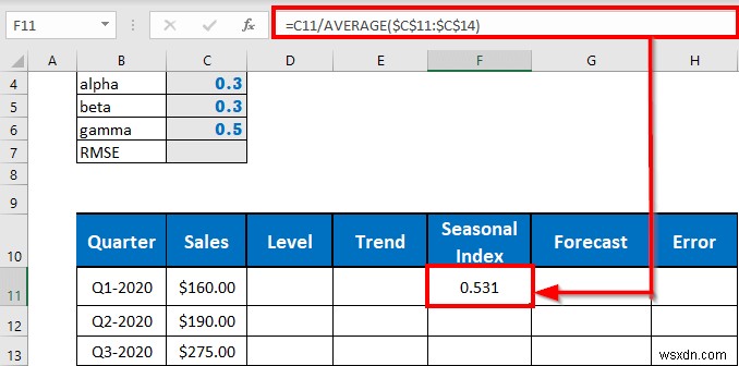 Perform Holt-Winters Exponential Smoothing in Excel (with Easy Steps)