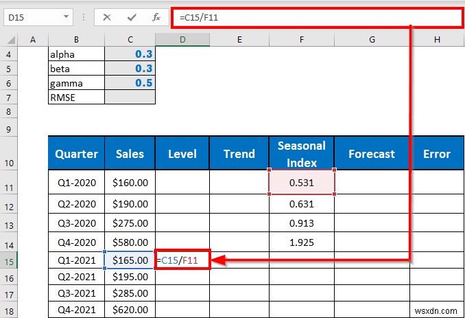 Perform Holt-Winters Exponential Smoothing in Excel (with Easy Steps)