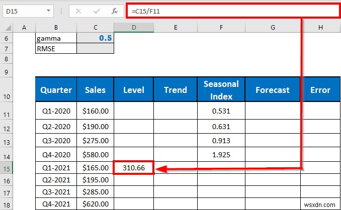 Perform Holt-Winters Exponential Smoothing in Excel (with Easy Steps)
