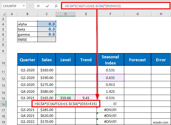 Perform Holt-Winters Exponential Smoothing in Excel (with Easy Steps)