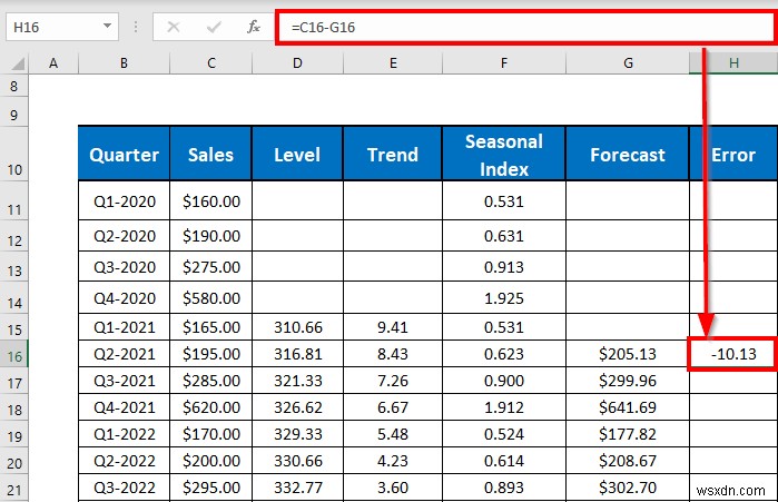 Perform Holt-Winters Exponential Smoothing in Excel (with Easy Steps)
