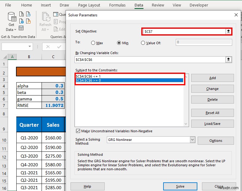 Perform Holt-Winters Exponential Smoothing in Excel (with Easy Steps)
