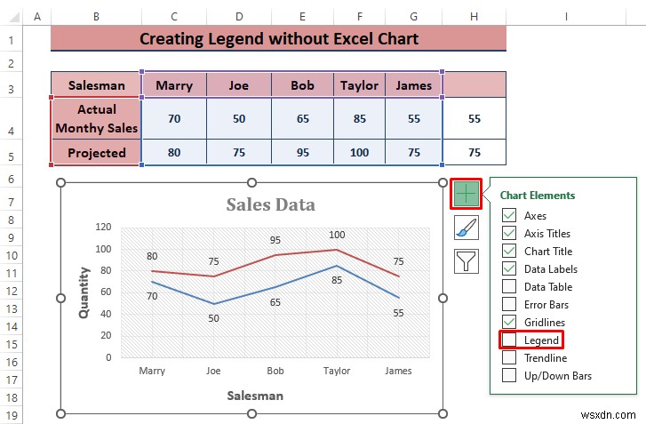 How to Create a Legend in Excel without a Chart (3 Steps)
