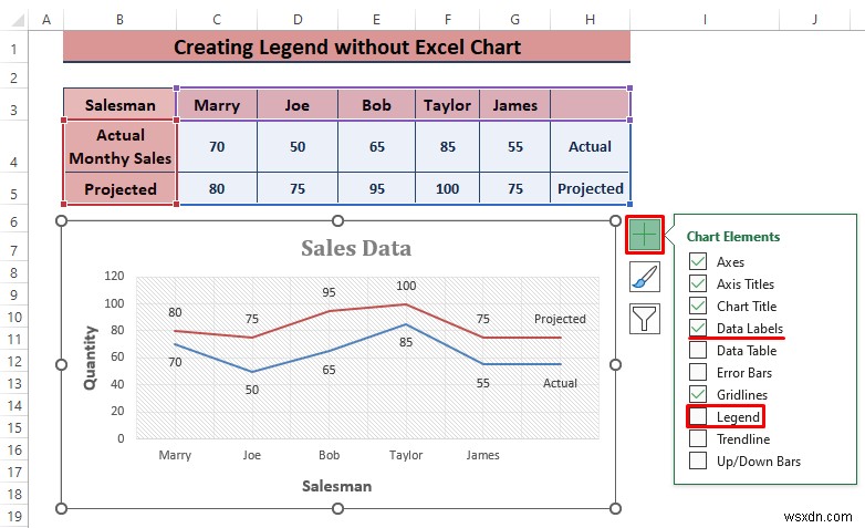 How to Create a Legend in Excel without a Chart (3 Steps)