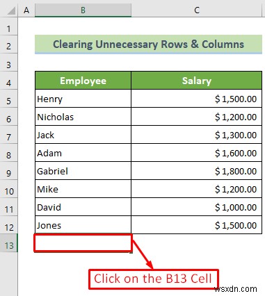 How to Set the End of an Excel Spreadsheet (3 Effective Ways)