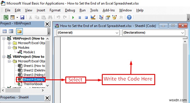 How to Set the End of an Excel Spreadsheet (3 Effective Ways)