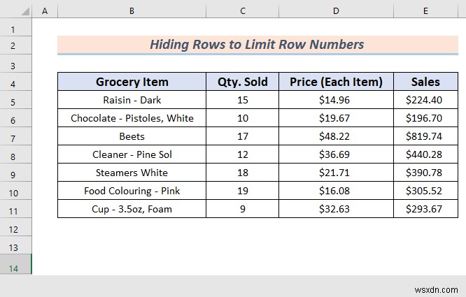How to Limit Number of Rows in Excel (3 Effective Methods)