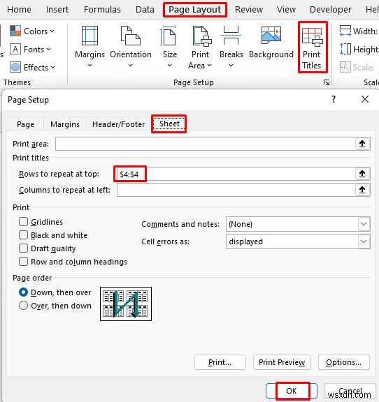 How to Change the Printing Scale So All Columns Will Print on a Single Page