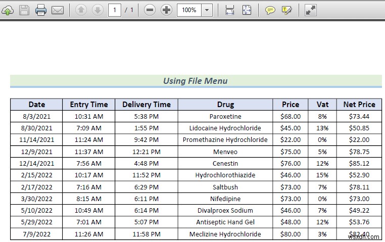 How to Change the Printing Scale So All Columns Will Print on a Single Page