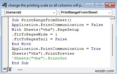 How to Change the Printing Scale So All Columns Will Print on a Single Page