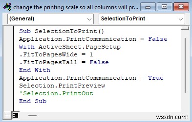 How to Change the Printing Scale So All Columns Will Print on a Single Page